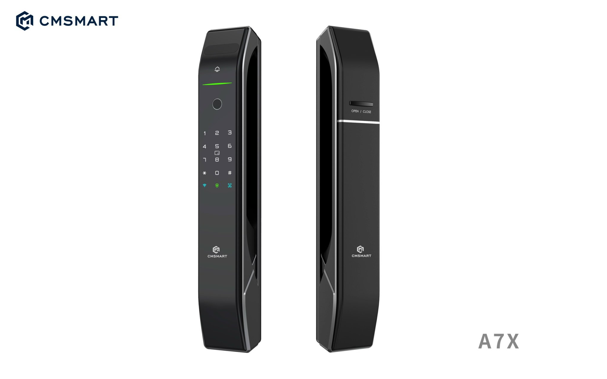 CM-A7X Keyless Smart Digital Wifi Door Lock Fully Automatic Finger Print Camera Doorbell Tuya Smart Lock Europe